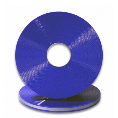 Biothane 25 mm blauw translucent reflectie 