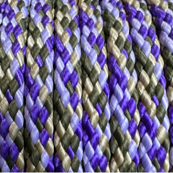 PPM touw 8 mm lavendel/beige/paars/olijfgroen