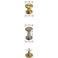 Boekschroef  8-9 mm per 10 stuks
