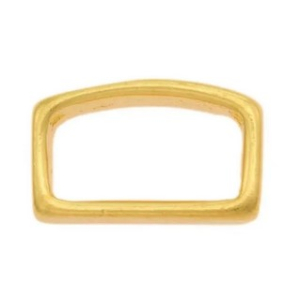 Loops 20 mm messing plat