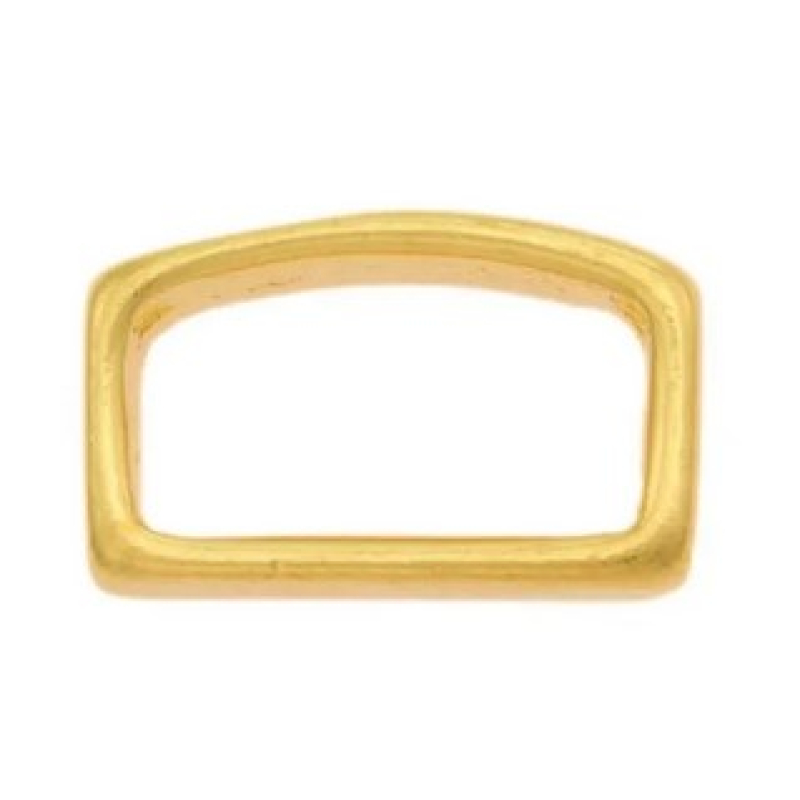 Loops 20 mm messing plat