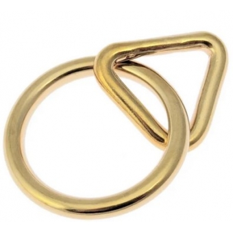 O ring met triangel messing 38 mm -25 mm  