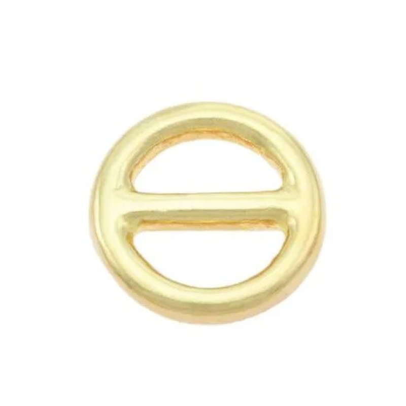 Stop/steg ring 15 mm messing rond