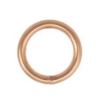 O ring 15 mm rose gold