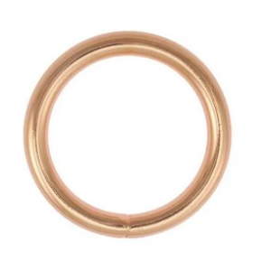 O ring 20 mm rose gold
