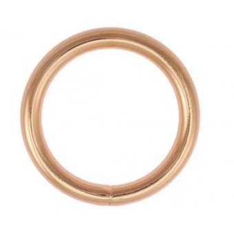 O ring 20 mm rose gold