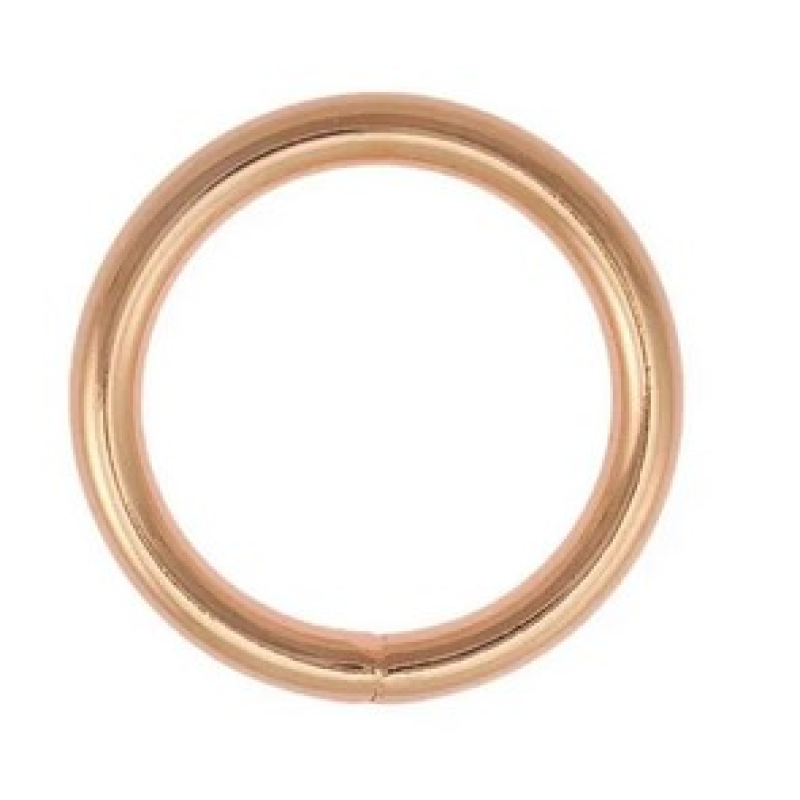 O ring 20 mm rose gold
