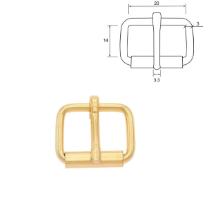 Rolgesp 20 mm messing
