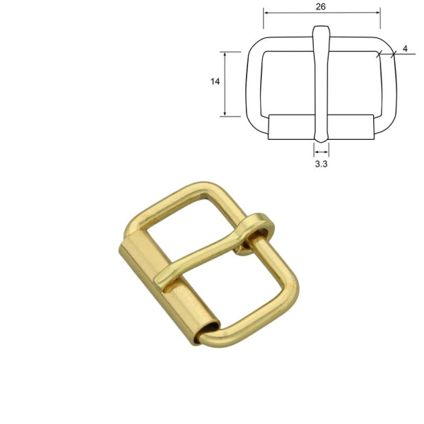 Rolgesp 25 mm messing heavy duty