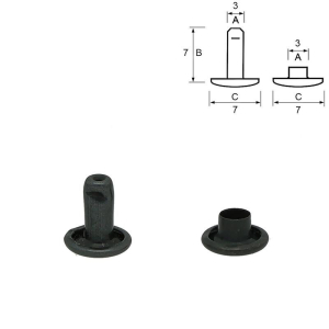 7/7 antiek copper -  50 st.