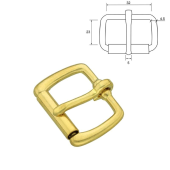 Rolgesp 32 mm messing heavy duty