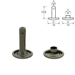 13/10  Gun metal-10 st.