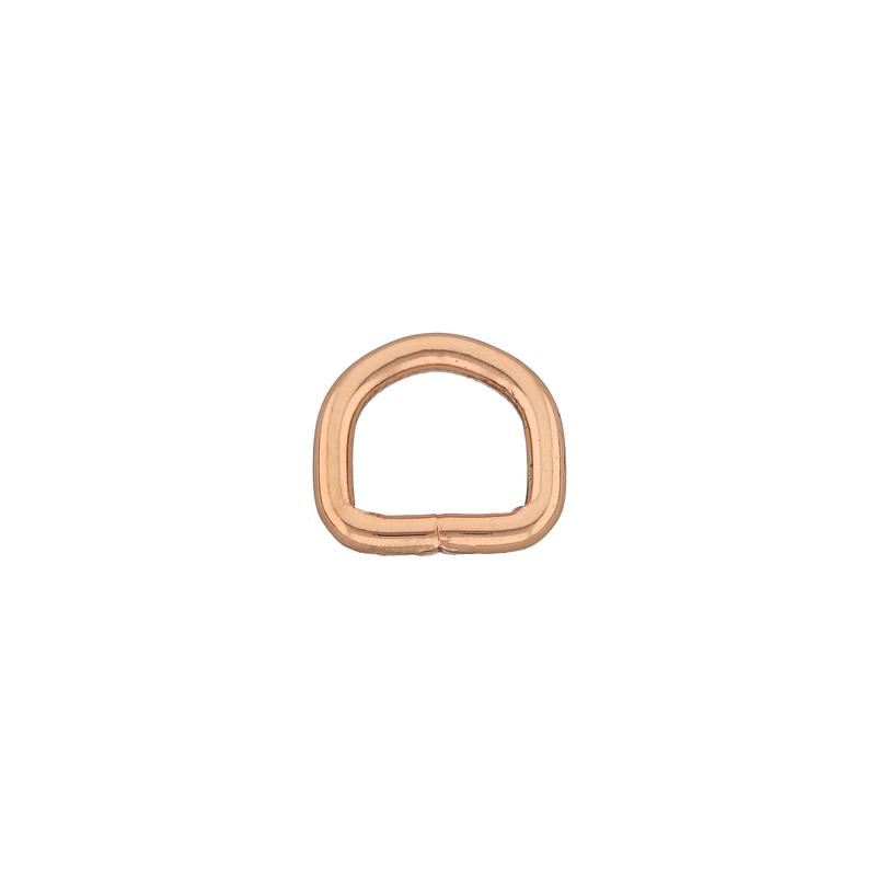 D ring 13 mm rose gold