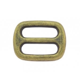 Stop/stegring recht 25 mm antiek