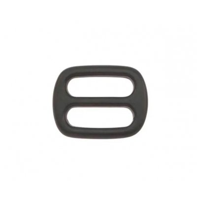 stop/steg recht 16 mm zwart