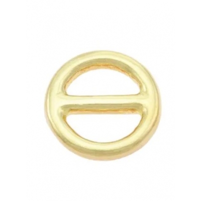 Stop/steg ring 15 mm messing rond