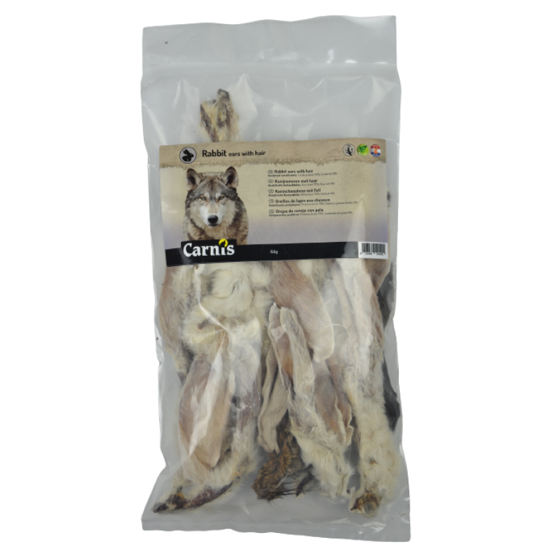 Carnis - Konijnenoren met haar 150gr