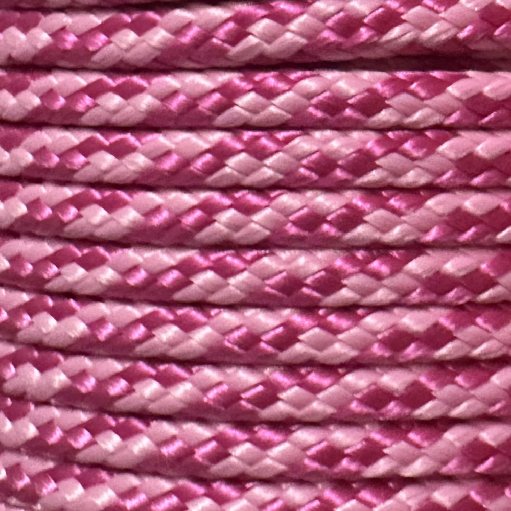 PPM touw 6 mm ongevuld oudroze/babyroze