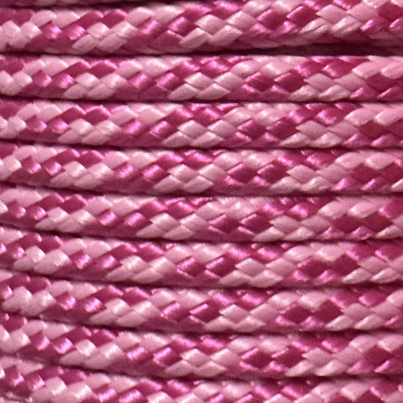 PPM touw 6 mm ongevuld oudroze/babyroze
