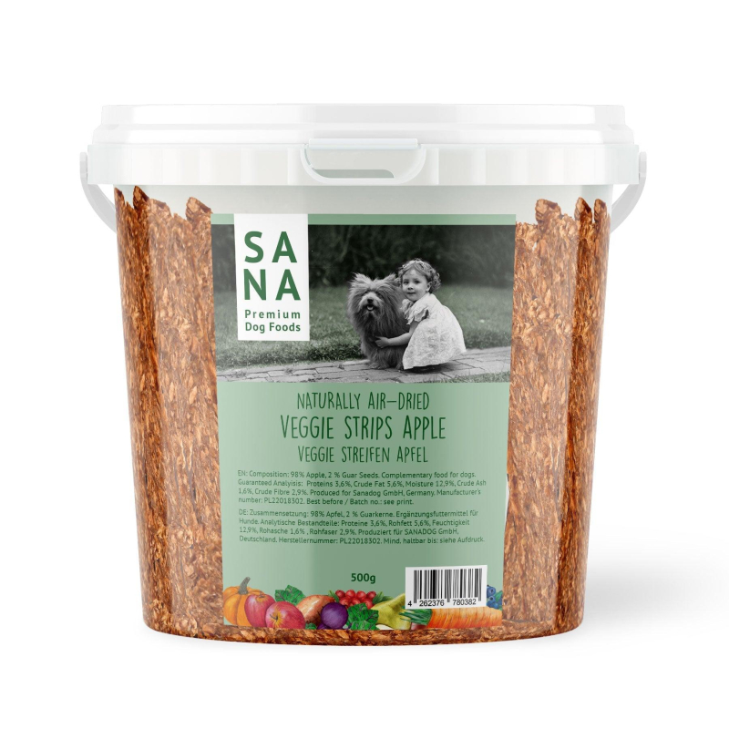 SANADOG Veggie Strips Appel 500gr