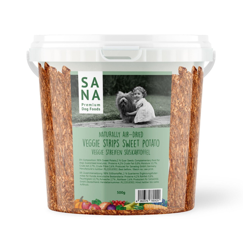 SANADOG Veggie Strips Zoete Aardappel 500gr