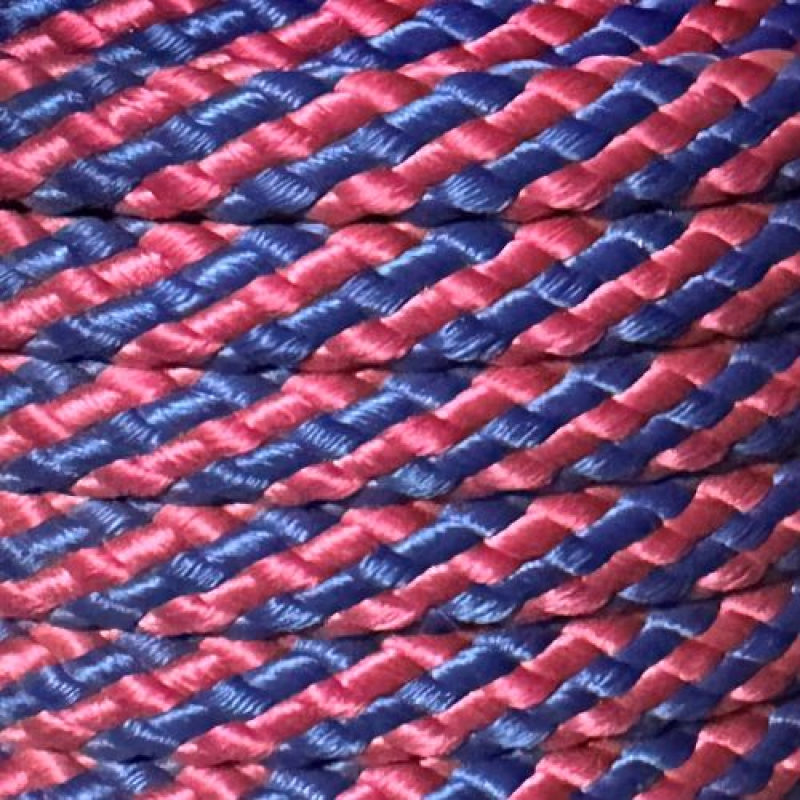 PPM touw 12 mm blauw/oud roze