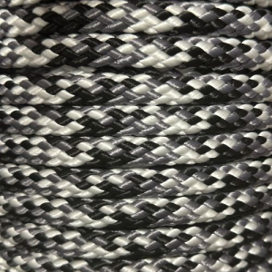 PPM touw 12 zwart/wit/grijs