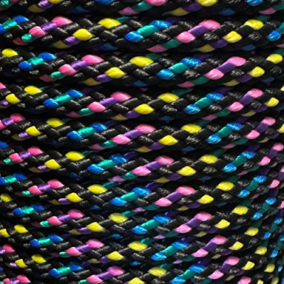PPM touw 12 mm zwart multi