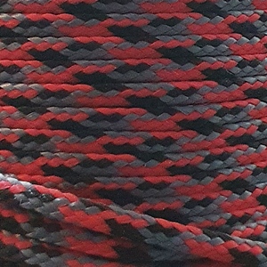 PPM touw 3,5 mm rood/zwart/grijs