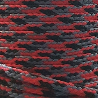 PPM touw 3,5 mm rood/zwart/grijs