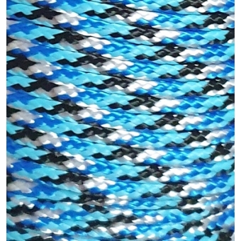 PPM touw 3,5 mm turquoise/vlaggenblauw/zwart/wit