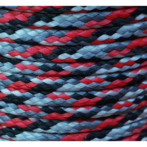 PPM touw 3.5 mm zwart/zilvergrijs/grijs/rood