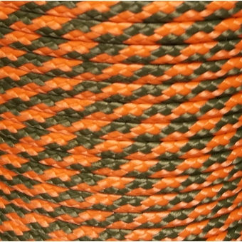 PPM touw 6 mm ongevuld oranje/olijfgroen