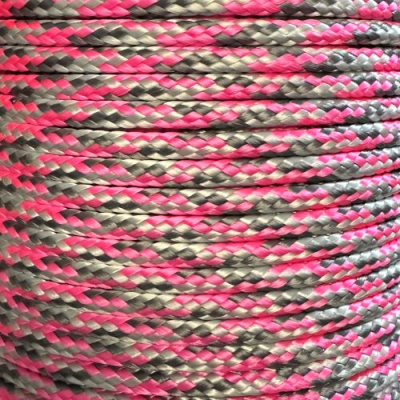 PPM touw 6 mm ongevuld roze/grijs/lichtgrijs
