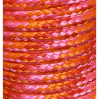 PPM touw 6 mm roze/rood/oranje ongevuld