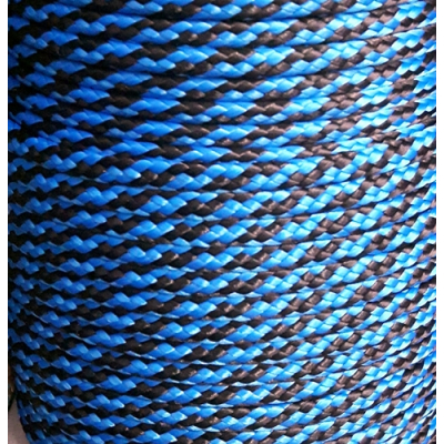 PPM touw 6 mm ongevuld vlaggenblauw/zwart