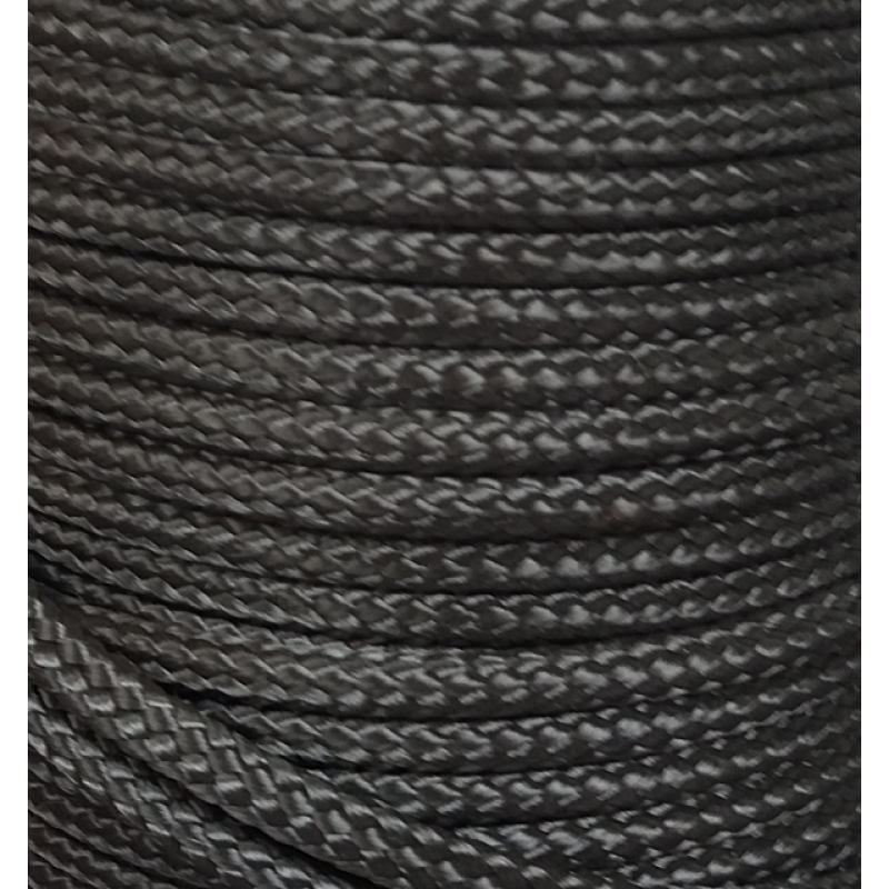PPM touw 6 mm ongevuld zwart