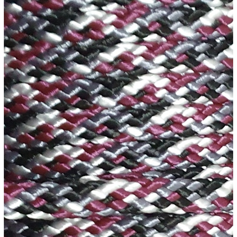 PPM touw 8 mm aubergine/ zwart/grijs/wit 