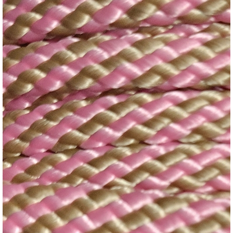 PPM touw 8 mm  babyroze/beige