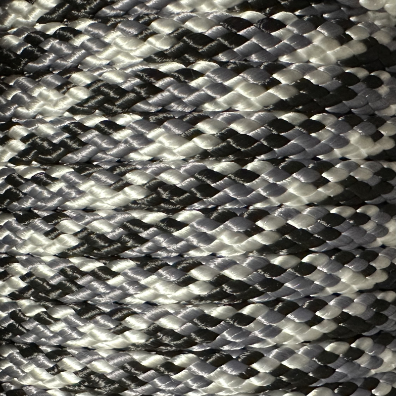 PPM touw 8 mm zwart/wit/grijs