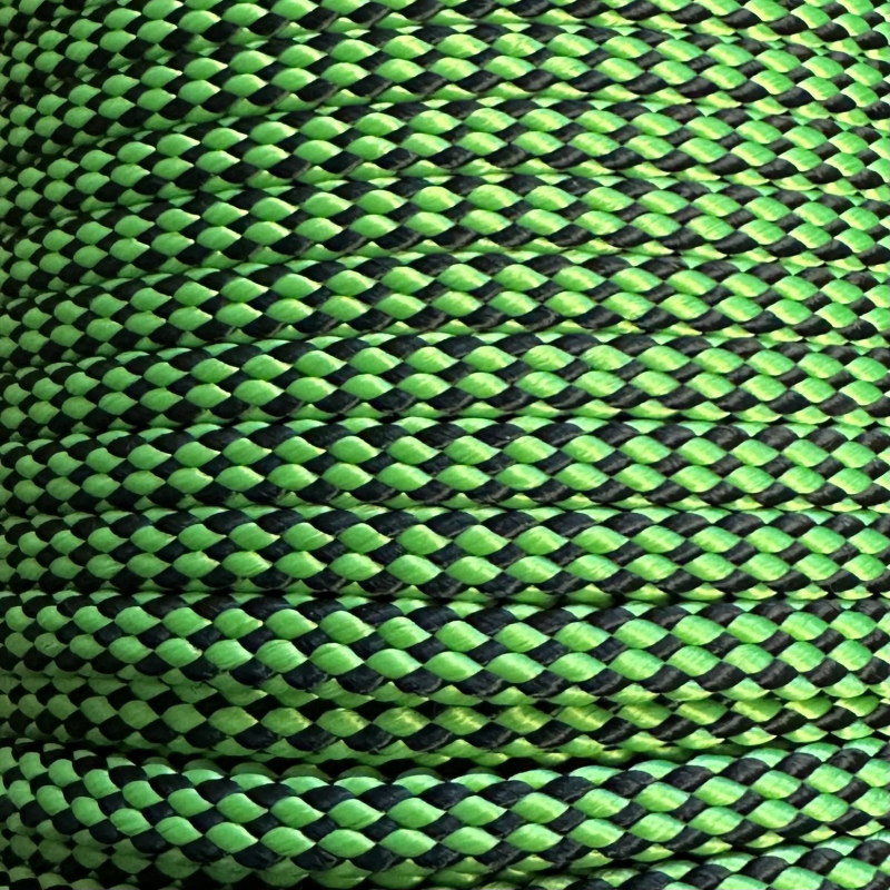 PPM touw 8 mm appelgroen/zwart ruit