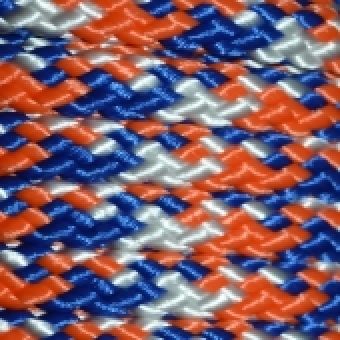 PPM touw 8 mm blauw/oranje/wit