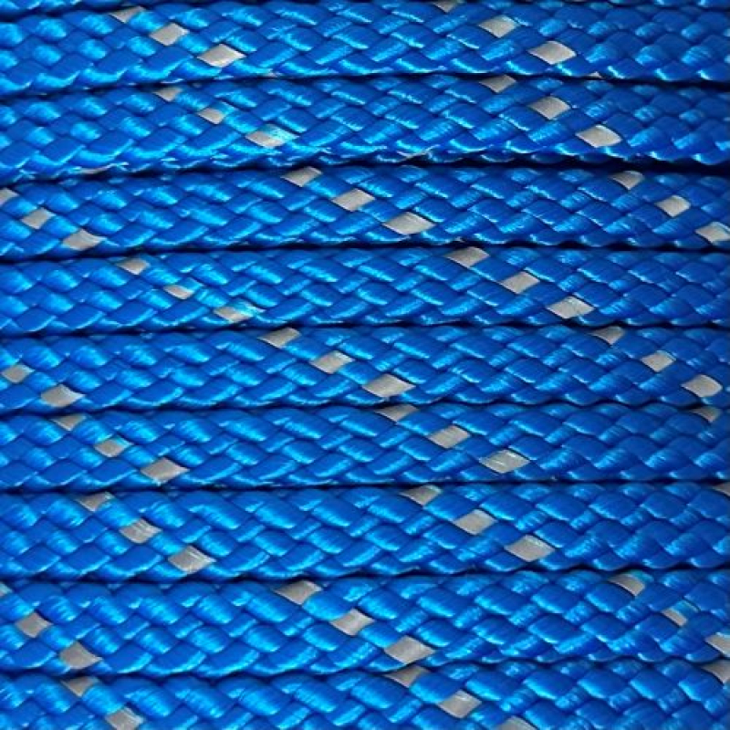 PPM  touw 8 mm vlaggenblauw reflectie