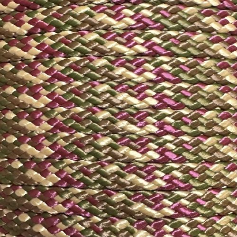 PPM touw  8 mm aubergine/olijfgroen/bruin/beige