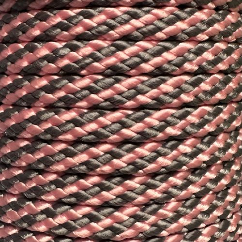 PPM touw 8 mm babyroze/grijs