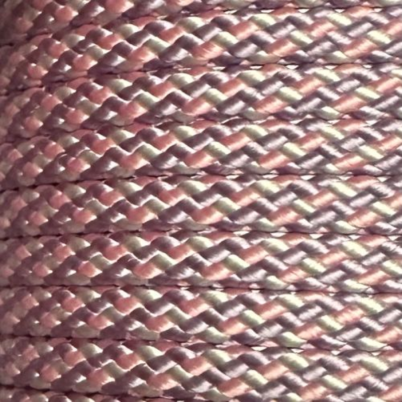 PPM touw  8 mm babyroze/lila/wit