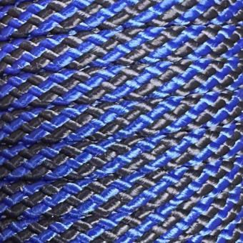PPM  8 mm touw blauw/antracyt streep