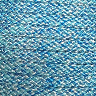 PPM touw  8 mm hemelsblauw/turquoise/wit melee