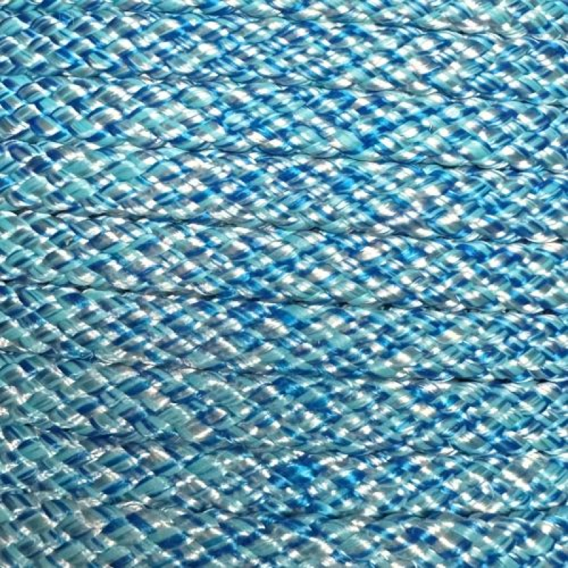 PPM touw  8 mm hemelsblauw/turquoise/wit melee