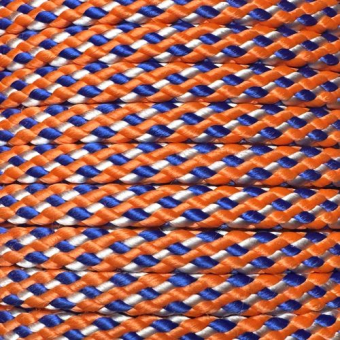 PPM touw  8 mm oranje/blauw/wit